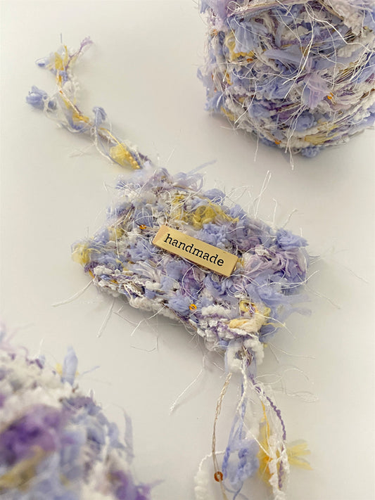 Lilac Breeze purple fluffy fancy yarn for crochet and knitting